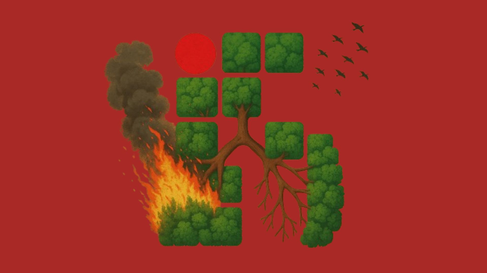 Área com fumaça de queimada - imagem 2
